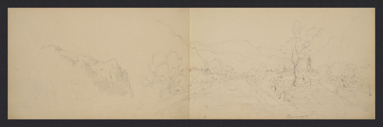 Album n. 3 - Lago di Como e di Lecco. Pescarenico (disegno) di Canella, Giuseppe (prima metà sec. XIX)