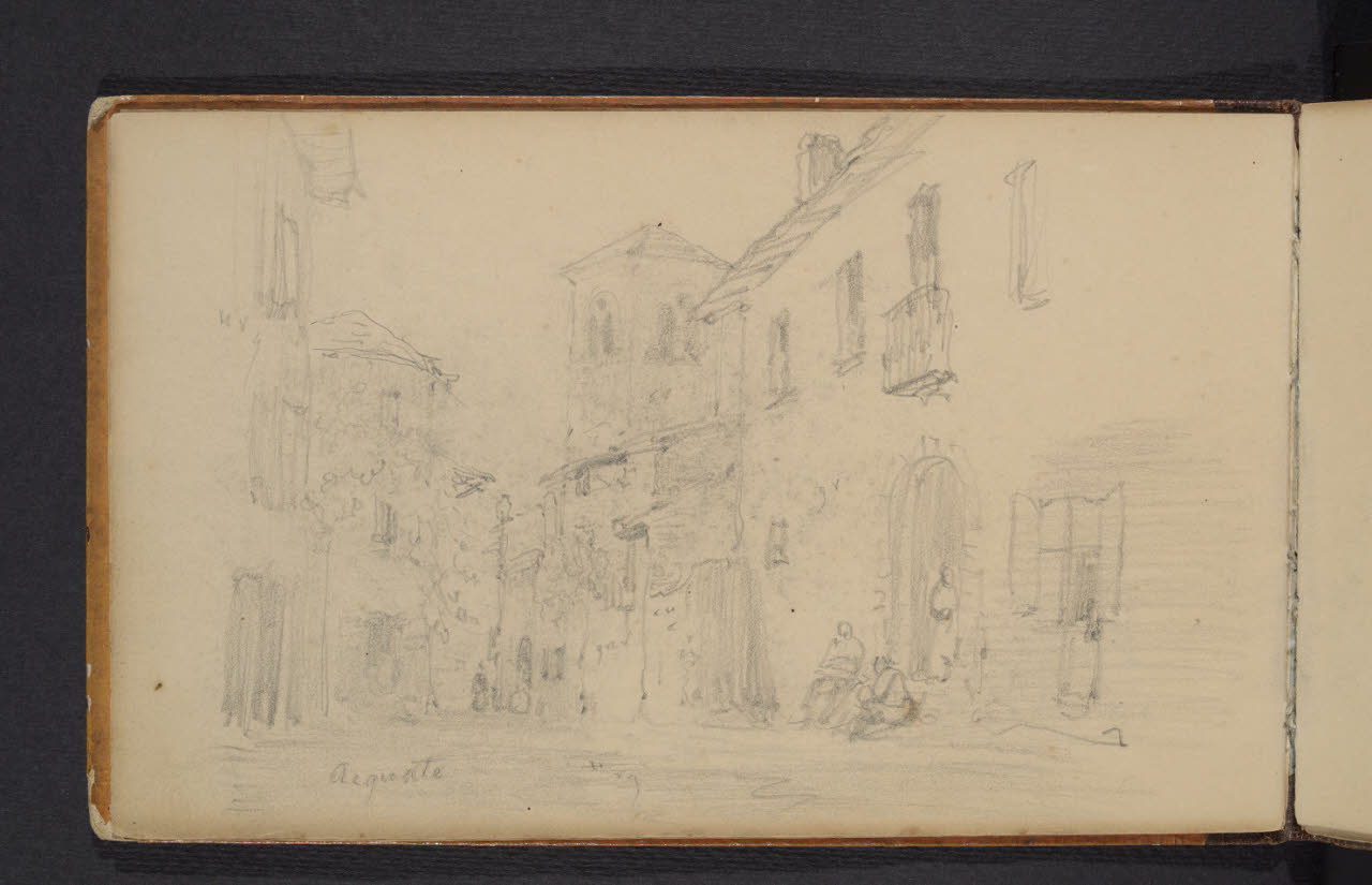 Album n. 3 - Lago di Como e di Lecco. Acquate (disegno) di Canella, Giuseppe (prima metà sec. XIX)