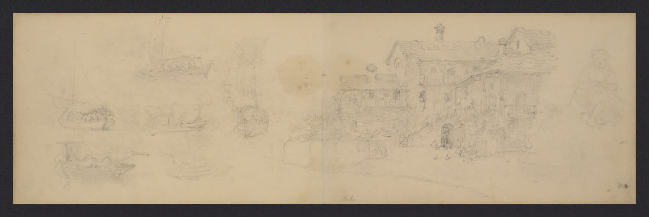 Album n. 3 - Lago di Como e di Lecco. Sala (disegno) di Canella, Giuseppe (prima metà sec. XIX)