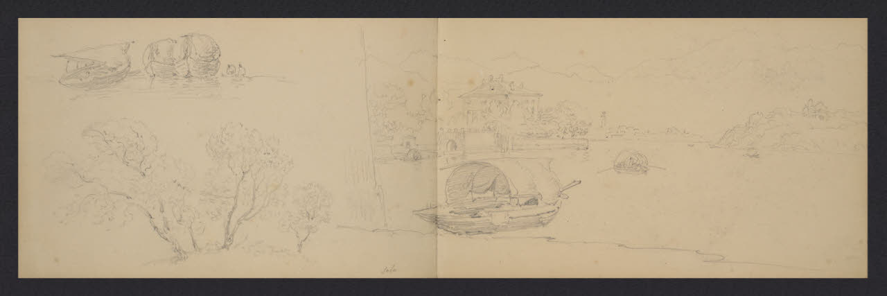 Album n. 3 - Lago di Como e di Lecco. Sala (disegno) di Canella, Giuseppe (prima metà sec. XIX)