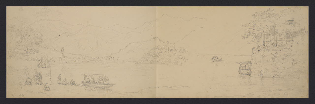 Album n. 3 - Lago di Como e di Lecco. Da Sala (disegno) di Canella, Giuseppe (prima metà sec. XIX)