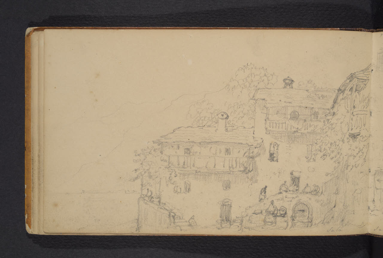 Album n. 3 - Lago di Como e di Lecco. Sala (disegno) di Canella, Giuseppe (prima metà sec. XIX)