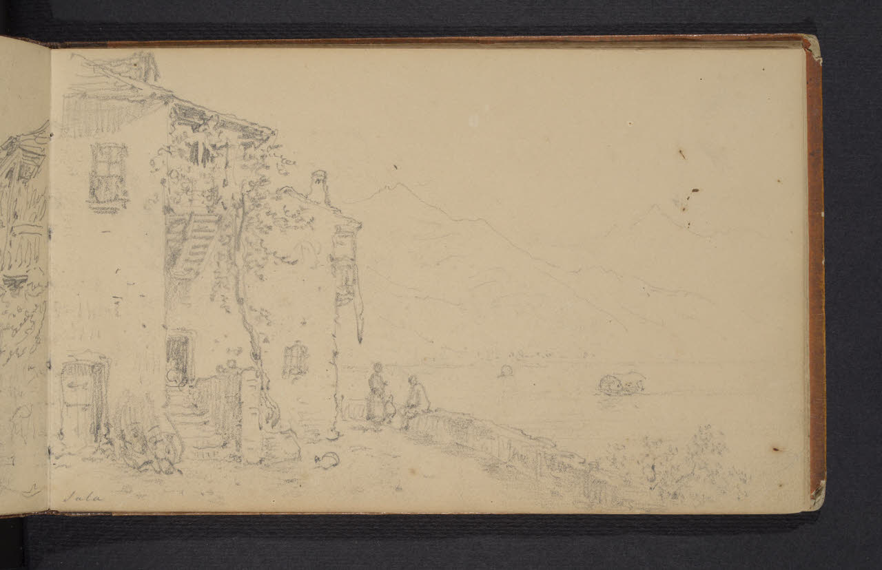 Album n. 3 - Lago di Como e di Lecco. Sala (disegno) di Canella, Giuseppe (prima metà sec. XIX)