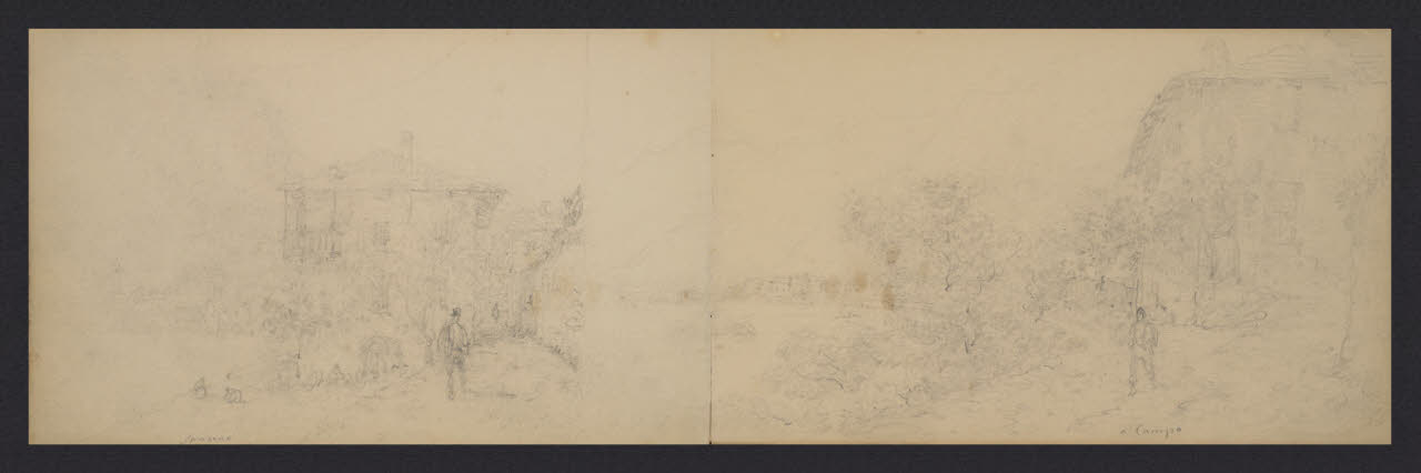 Album n. 3 - Lago di Como e di Lecco (disegno) di Canella, Giuseppe (prima metà sec. XIX)