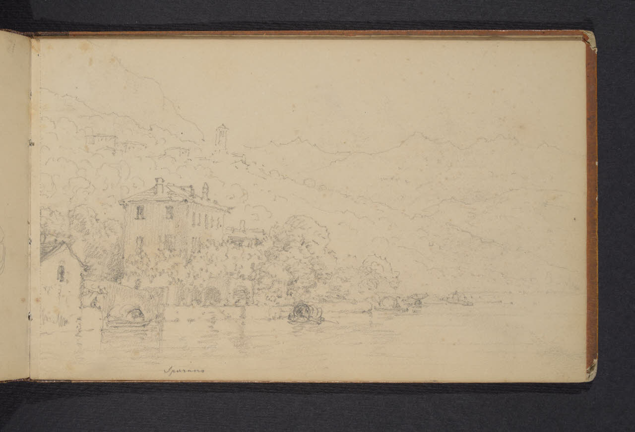 Album n. 3 - Lago di Como e di Lecco. Spurano (disegno) di Canella, Giuseppe (prima metà sec. XIX)