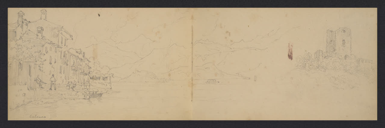 Album n. 3 - Lago di Como e di Lecco.Calonero (disegno) di Canella, Giuseppe (prima metà sec. XIX)