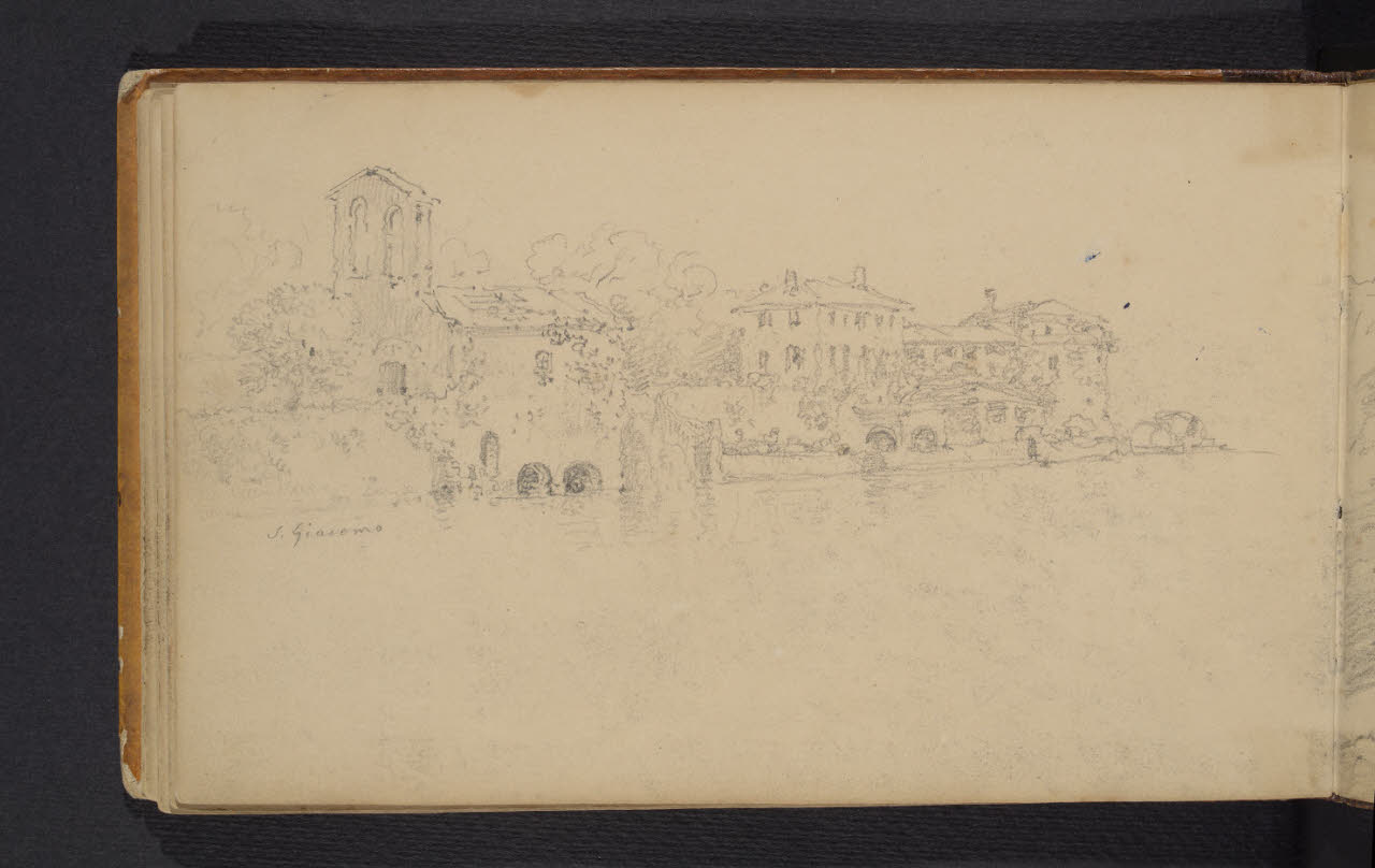 Album n. 3 - Lago di Como e di Lecco. San Giacomo (disegno) di Canella, Giuseppe (prima metà sec. XIX)
