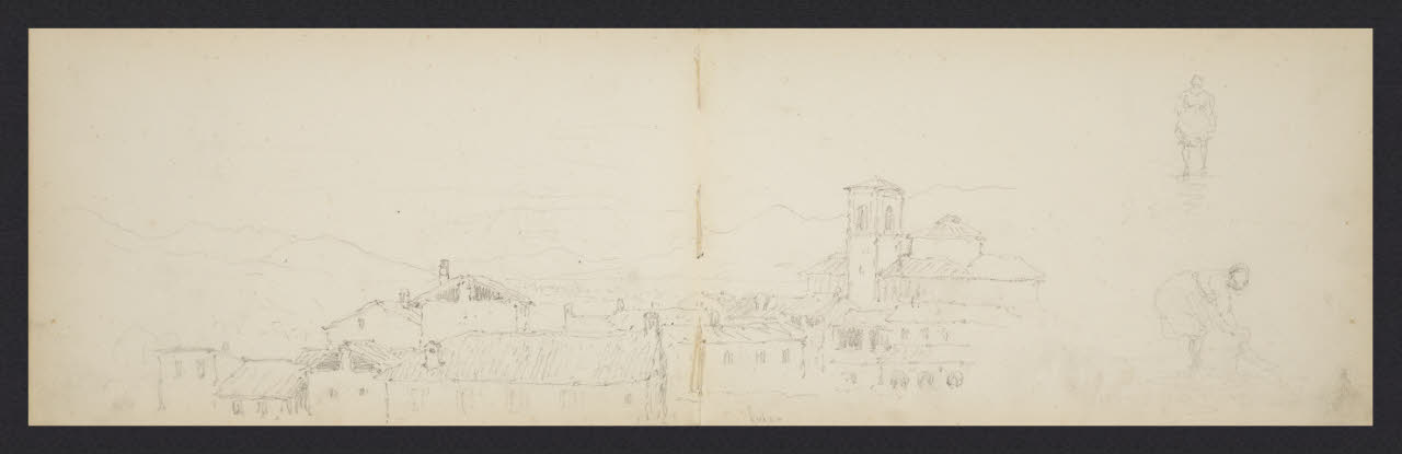 Album n. 4 (Ranco, Suna, Cannobio). Luino (disegno) di Canella, Giuseppe (prima metà sec. XIX)