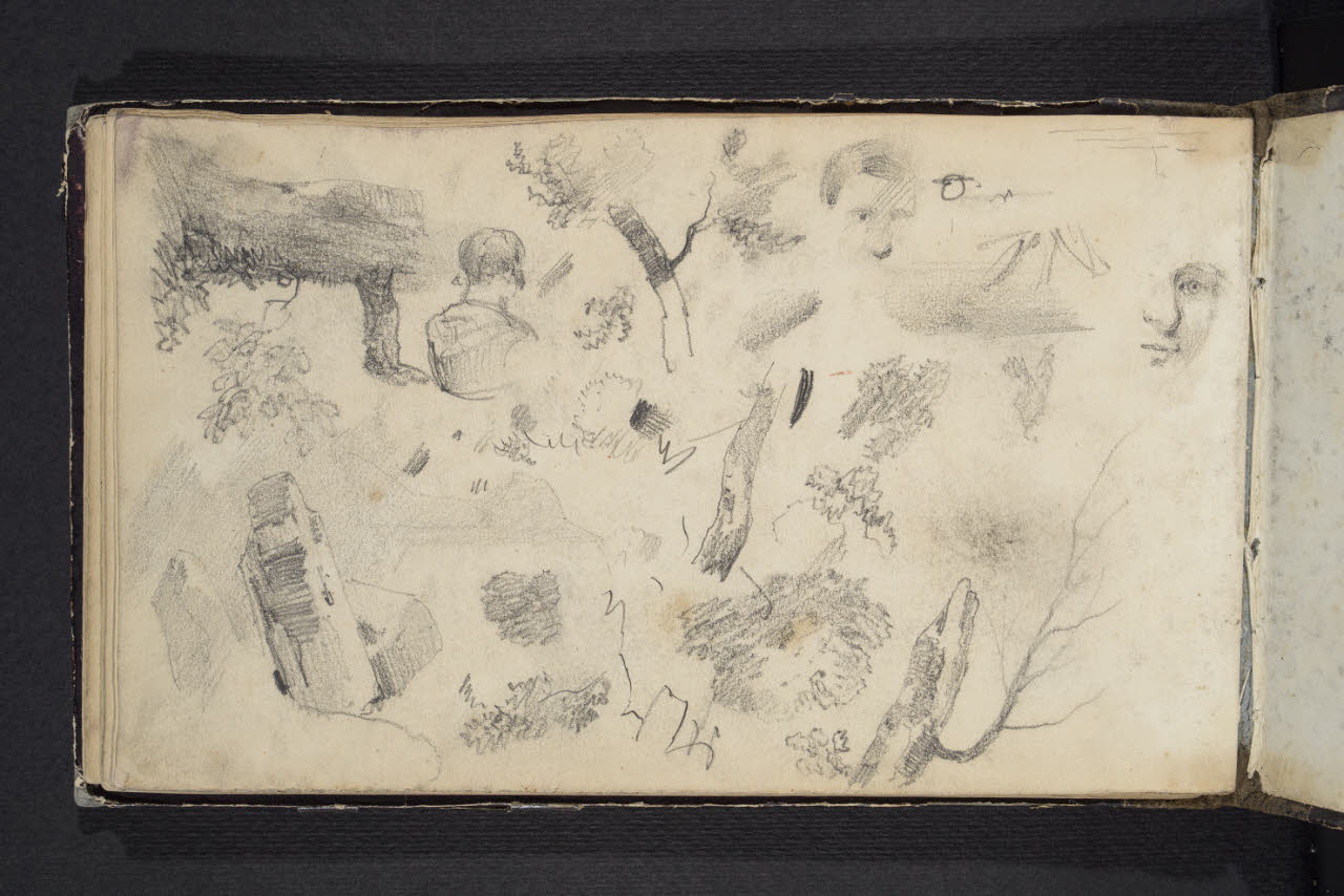 Album n. 4 (Ranco, Suna, Cannobio) (disegno) di Canella, Giuseppe (prima metà sec. XIX)