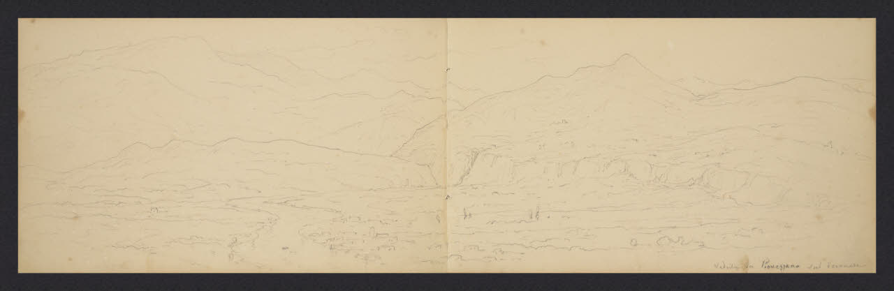 Album n. 6 - Territorio veronese e milanese e linee e brughiere (disegno) di Canella, Giuseppe (prima metà sec. XIX)