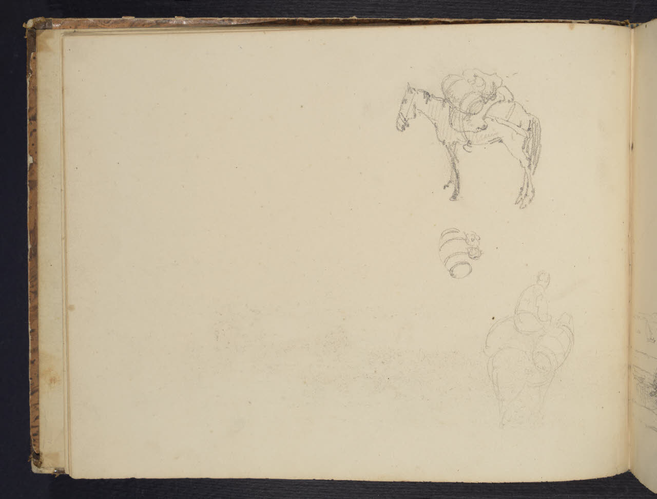 Album n. 9 - Livorno, Civitavecchia, Roma, Napoli (macchiette) (disegno) di Canella, Giuseppe (prima metà sec. XIX)