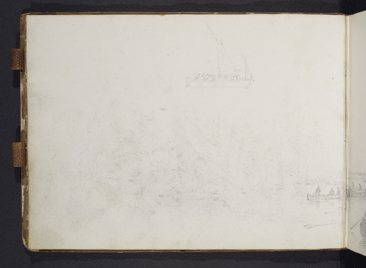 Album n. 10 - Trieste, Lago Maggiore, Val d'Imagna e luoghi del milanese con brughiera e Monte Rosa (disegno) di Canella, Giuseppe (prima metà sec. XIX)