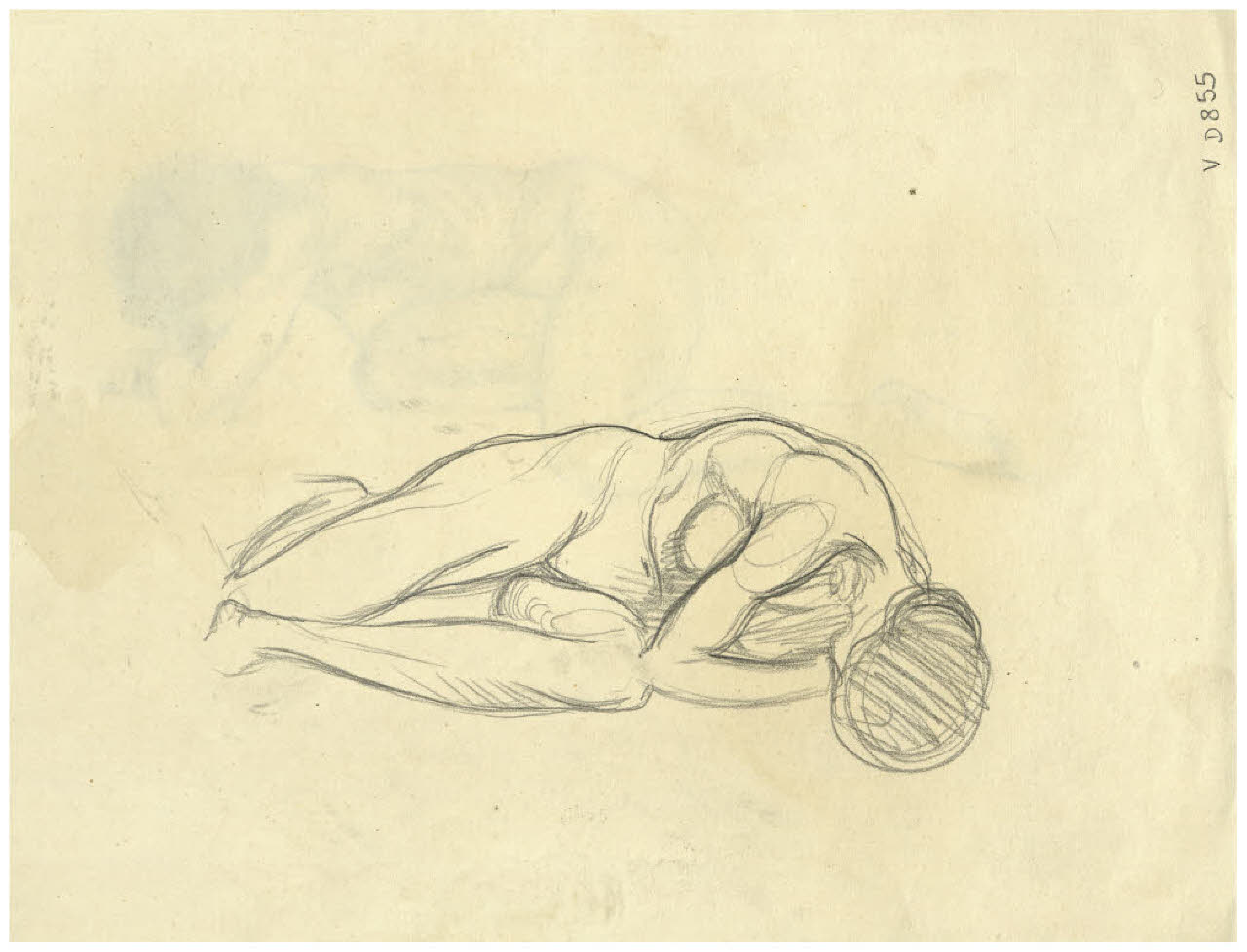 Nudo femminile (disegno) di Disertori, Benvenuto Maria (prima metà sec. XX)