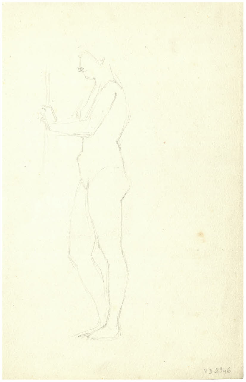Nudo femminile (disegno) di Disertori, Benvenuto Maria (prima metà sec. XX)