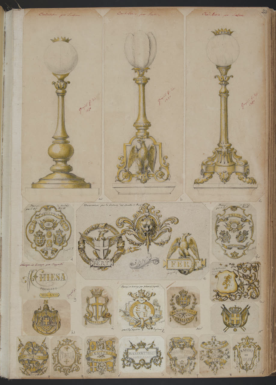 Stemma (disegno) di Grazioli, Francesco (sec. XIX)