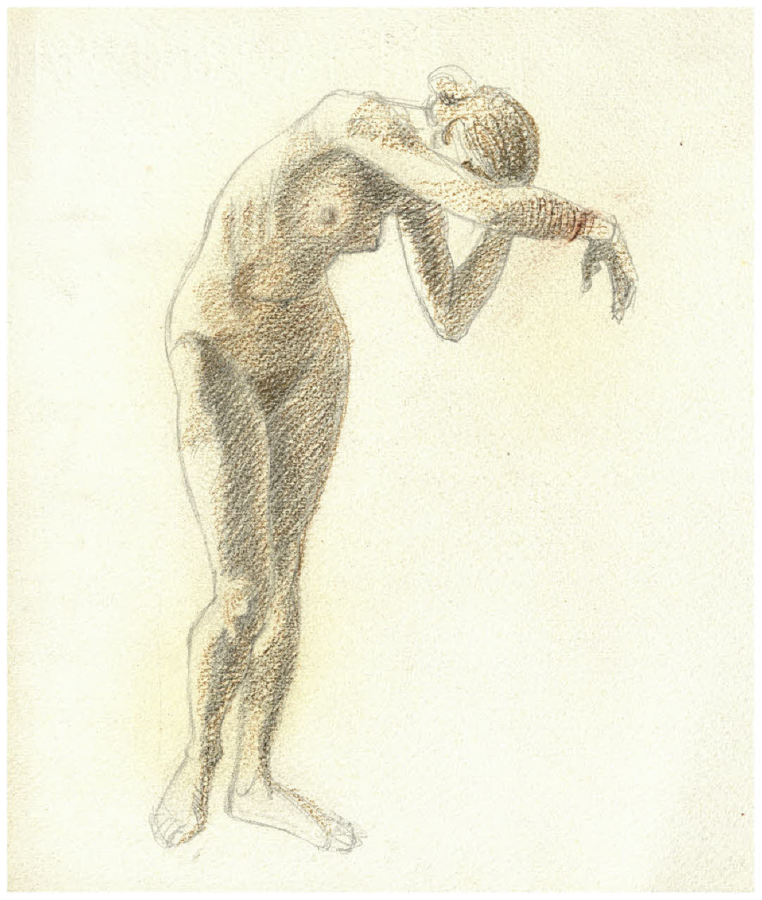 Nudo femminile (disegno) di Disertori, Benvenuto Maria (prima metà sec. XX)