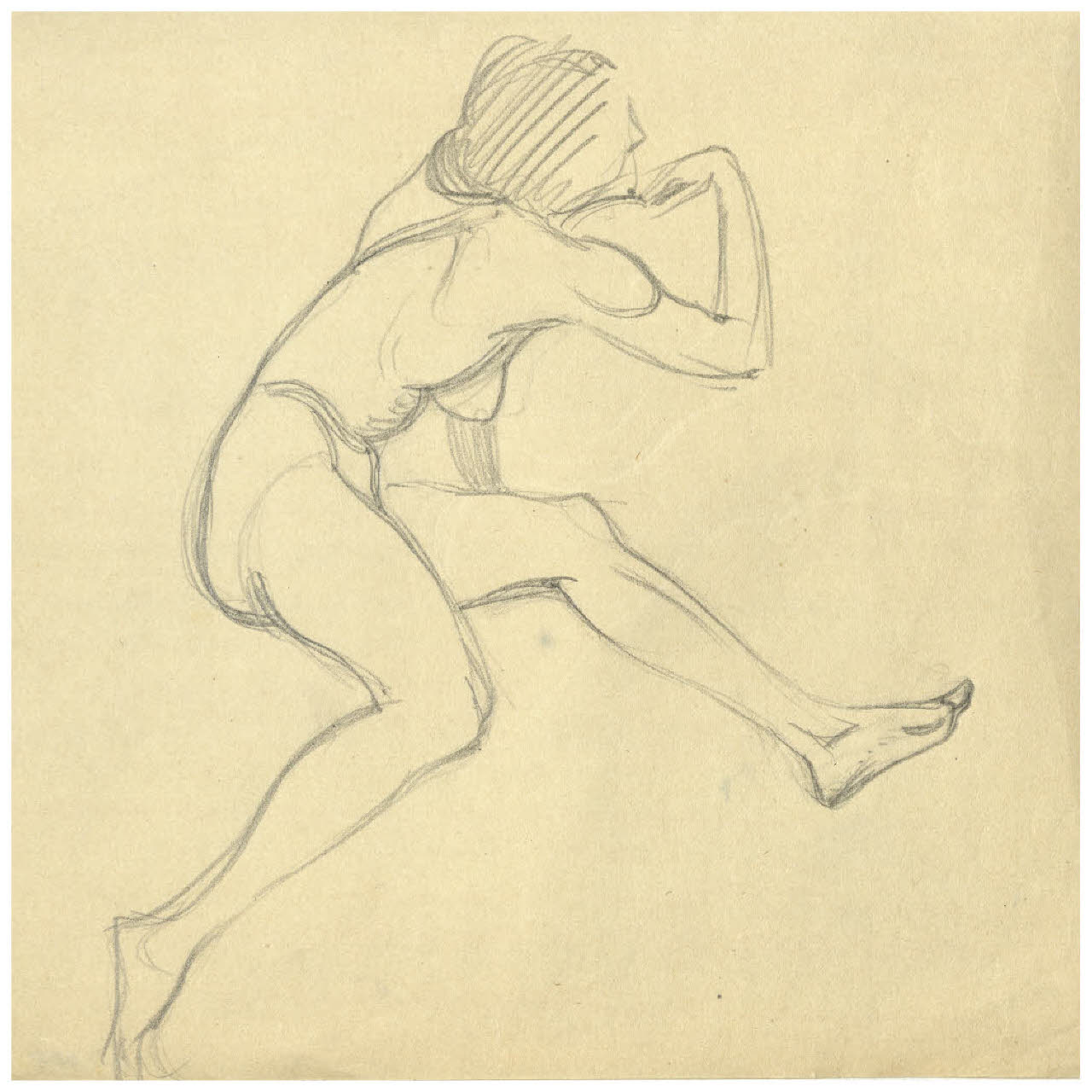 Nudo femminile (disegno) di Disertori, Benvenuto Maria (prima metà sec. XX)