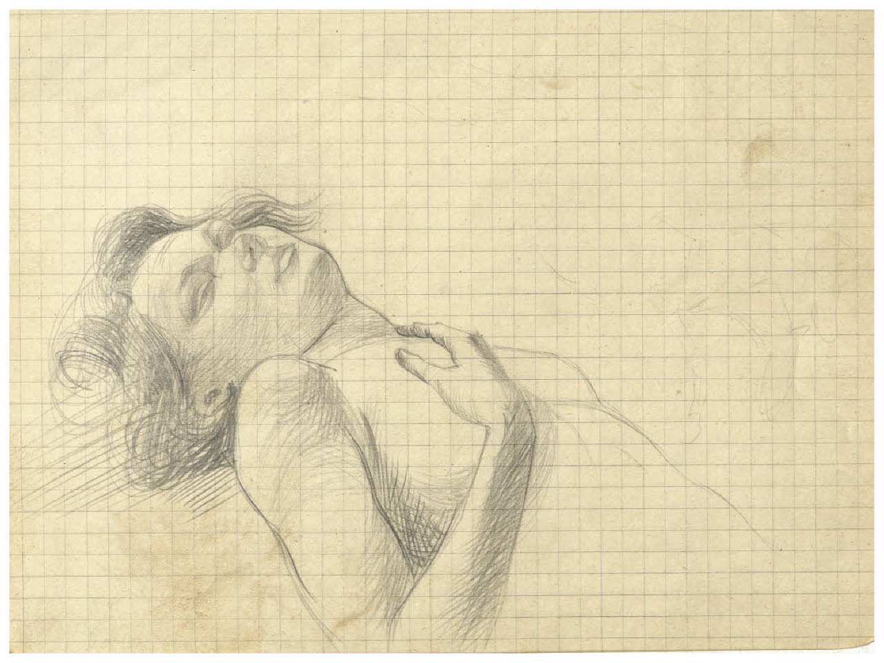 Nudo femminile (disegno) di Disertori, Benvenuto Maria (prima metà sec. XX)