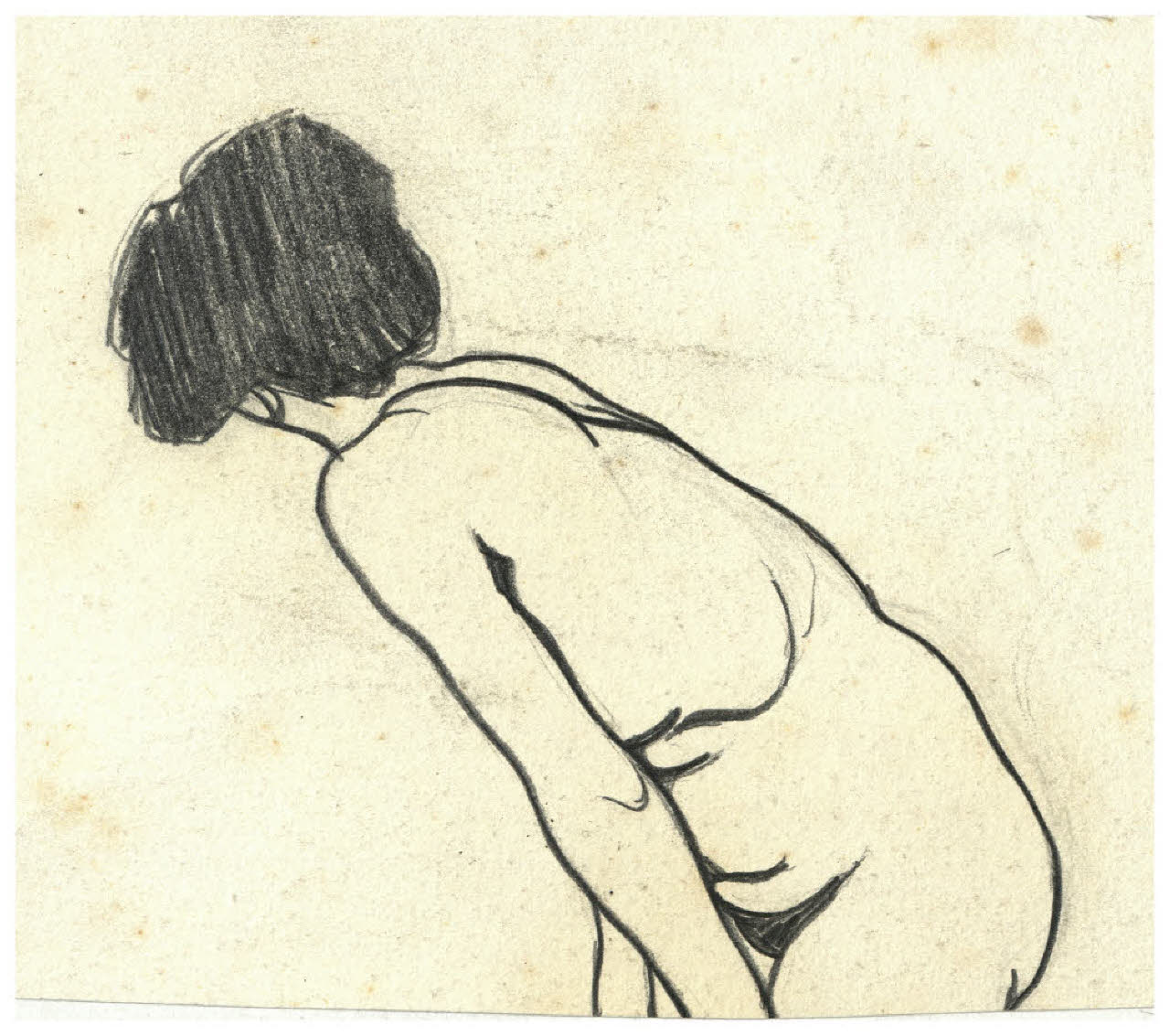 Nudo femminile (disegno) di Disertori, Benvenuto Maria (prima metà sec. XX)