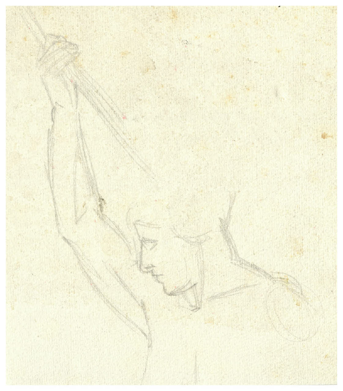 Studio di figura (disegno) di Disertori, Benvenuto Maria (prima metà sec. XX)