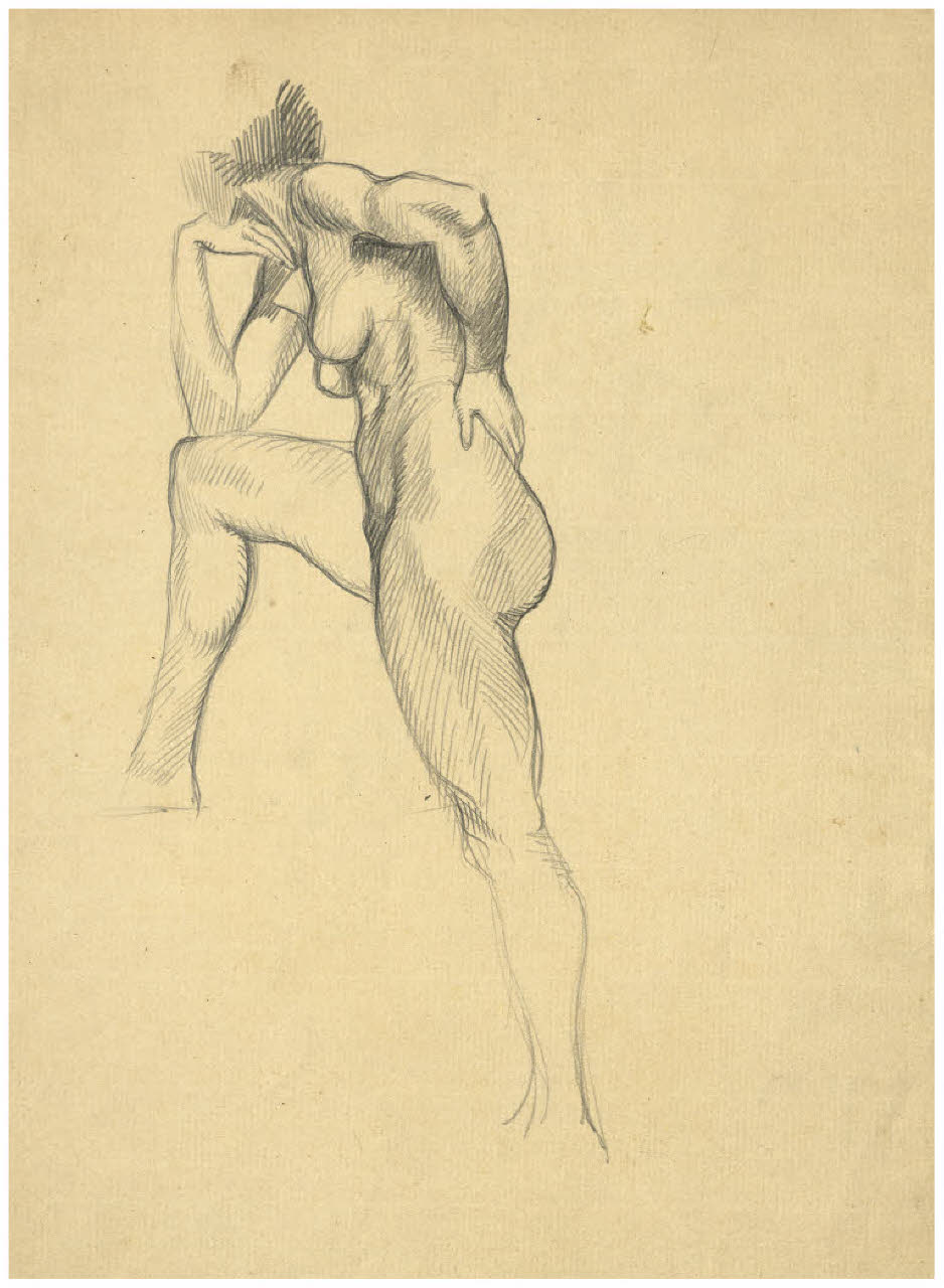 Nudo femminile (disegno) di Disertori, Benvenuto Maria (prima metà sec. XX)