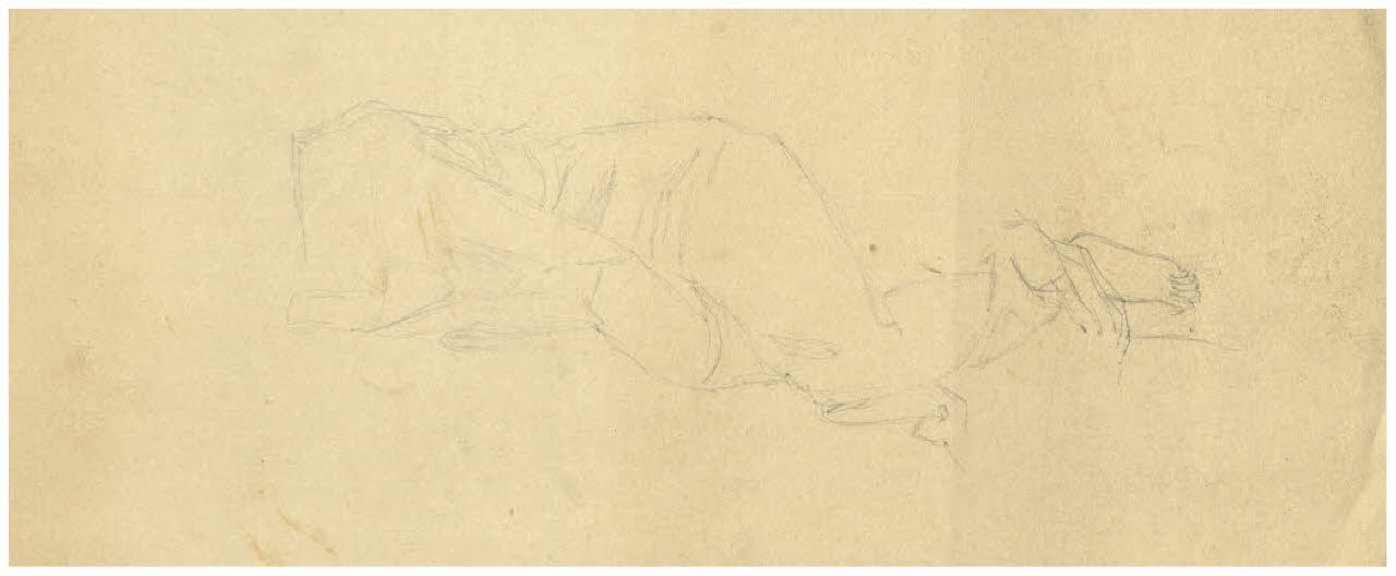 Studio di figura femminile (disegno) di Disertori, Benvenuto Maria (sec. XX)