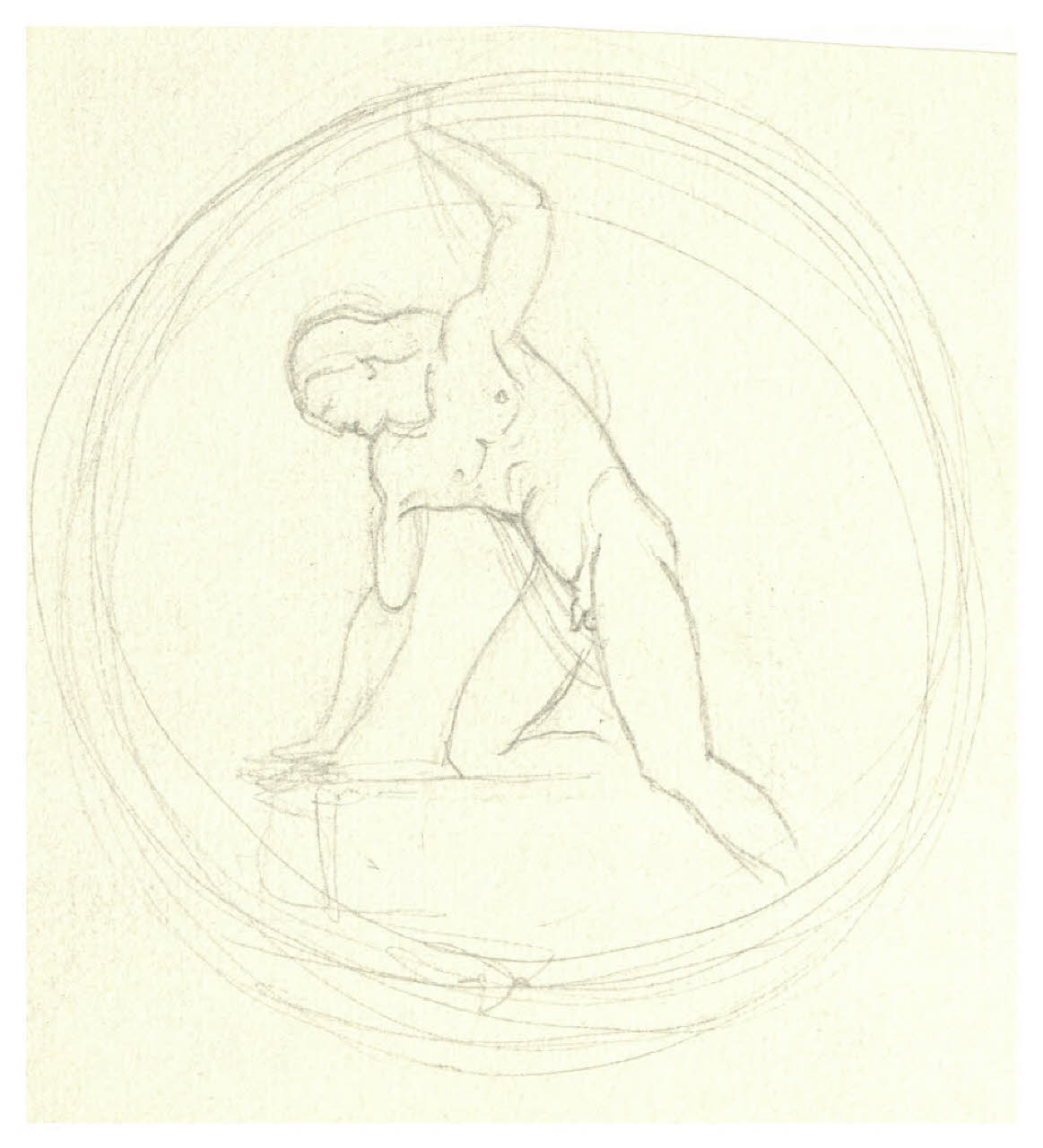 Narciso. Studio per illustrazione (disegno) di Disertori, Benvenuto Maria (prima metà sec. XX)