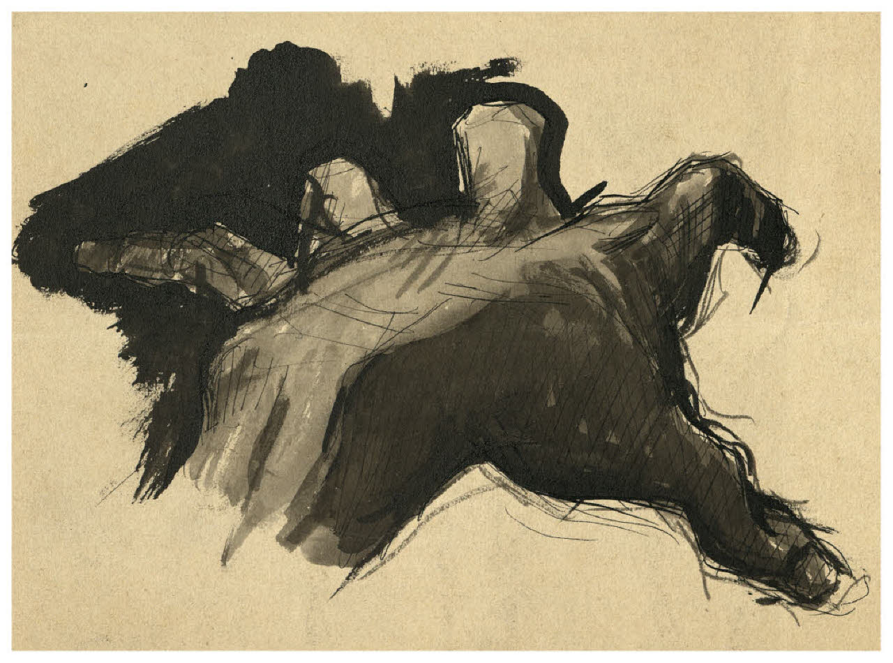 Studio di mano (disegno) di Disertori, Benvenuto Maria (prima metà sec. XX)