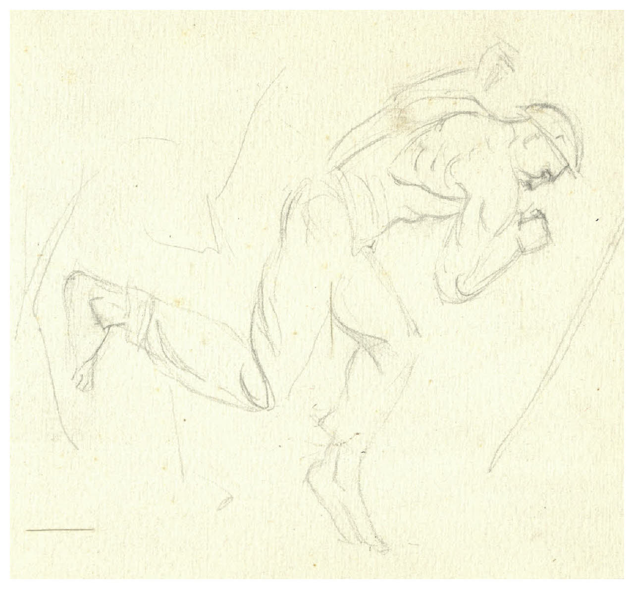 Operaio (disegno) di Disertori, Benvenuto Maria (prima metà sec. XX)