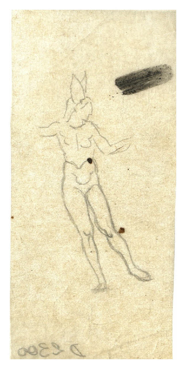 marte? (disegno) di Disertori, Benvenuto Maria (sec. XX)