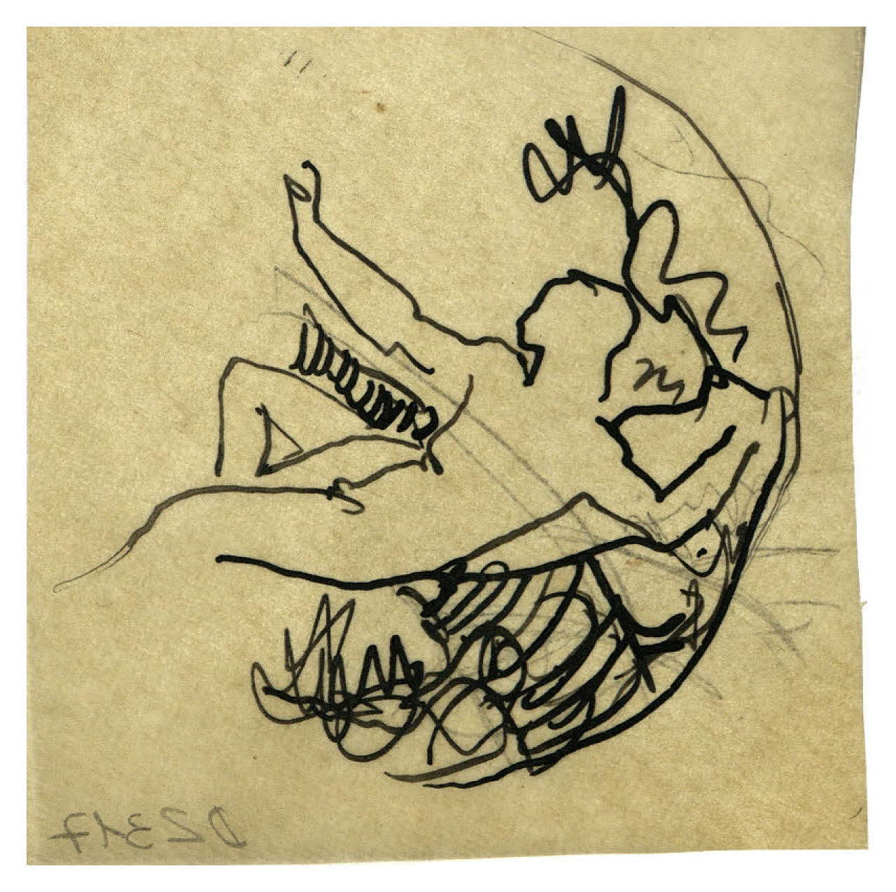 Narciso. Studio per illustrazione (disegno) di Disertori, Benvenuto Maria (prima metà sec. XX)