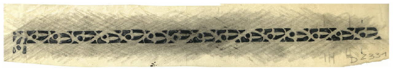 Motivo decorativo geometrico (disegno) di Disertori, Benvenuto Maria (prima metà sec. XX)