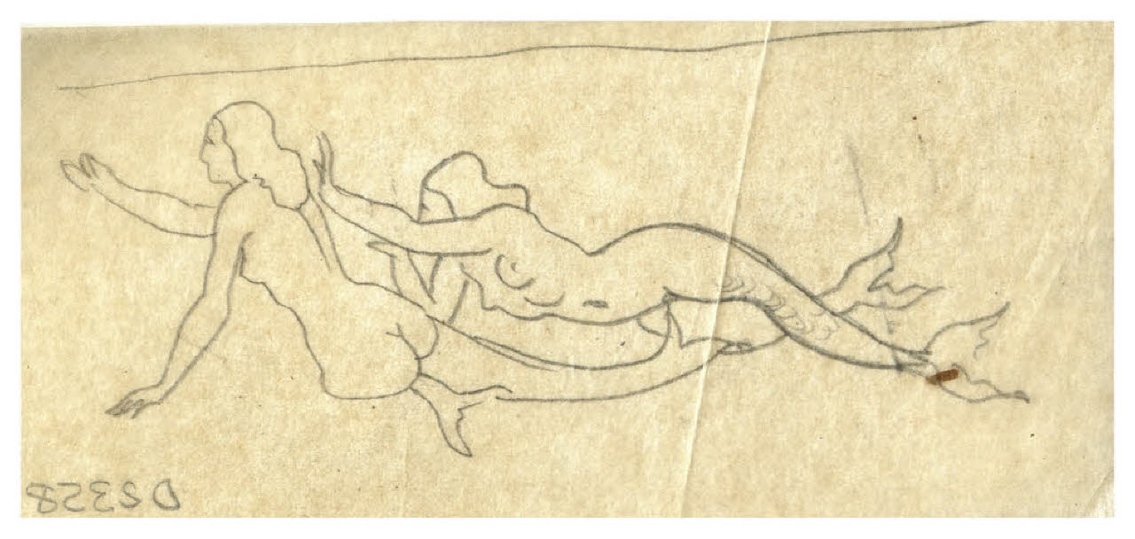 sirene (disegno) di Disertori, Benvenuto Maria (prima metà sec. XX)