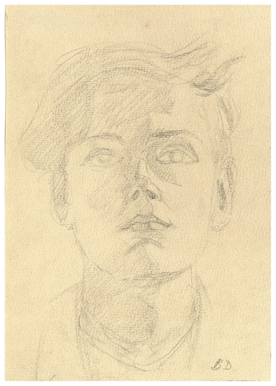 Ritratto di Andrea Disertori (disegno) di Disertori, Benvenuto Maria (prima metà sec. XX)