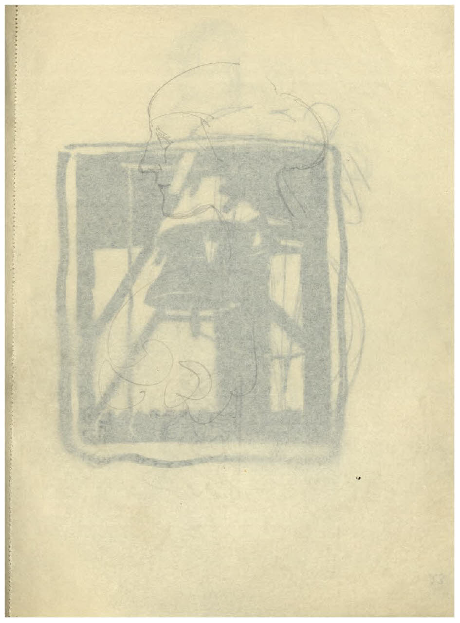 Ritratto femminile (disegno) di Disertori, Benvenuto Maria (sec. XX)