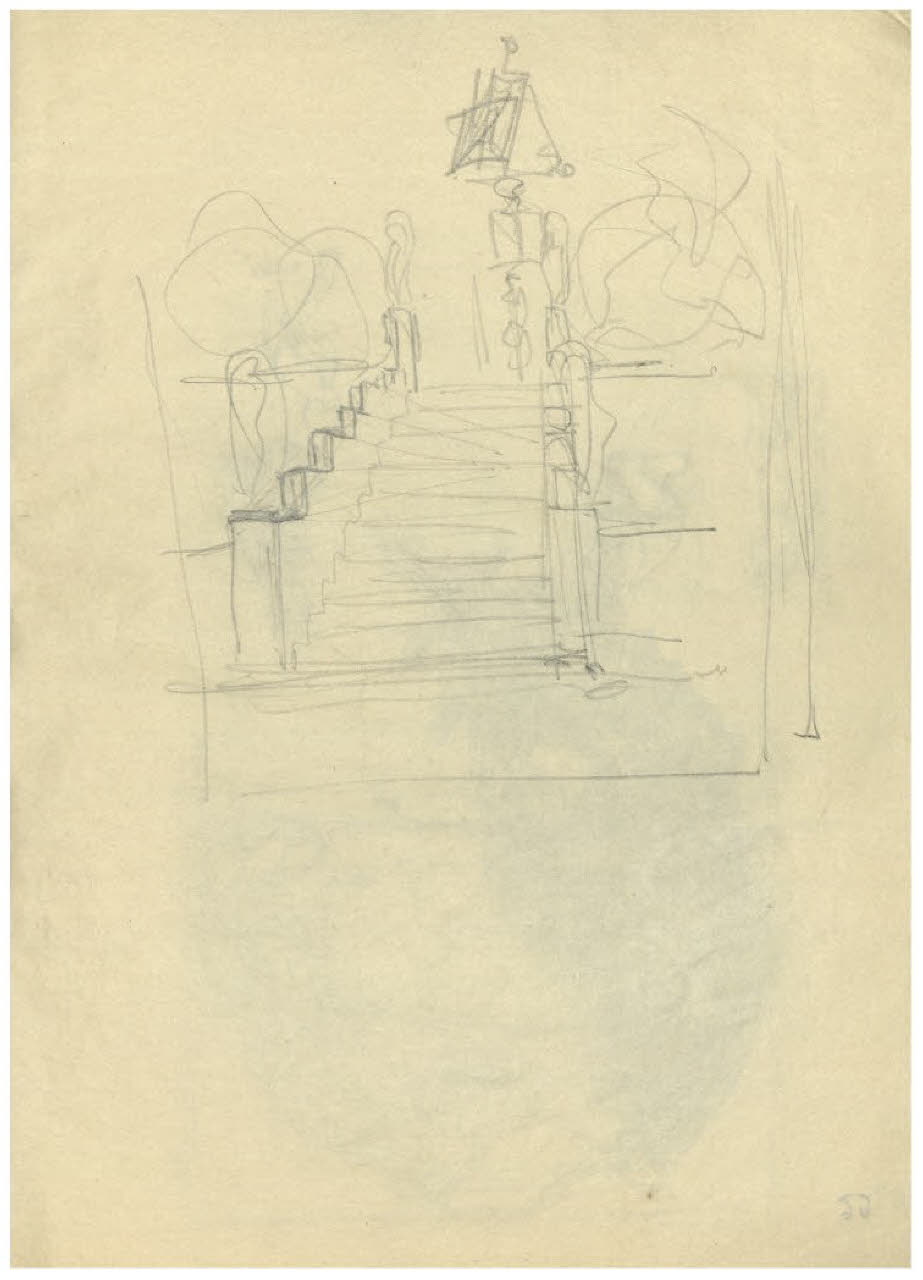 Leggio (disegno) di Disertori, Benvenuto Maria (sec. XX)