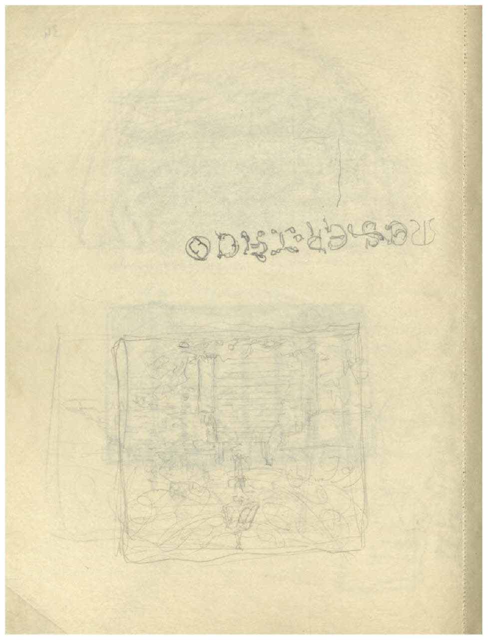 Leggio (disegno) di Disertori, Benvenuto Maria (sec. XX)