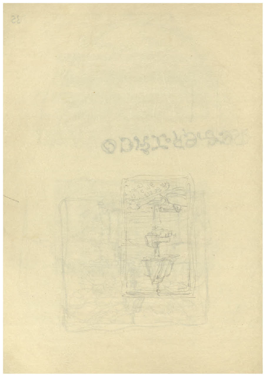 Leggio (disegno) di Disertori, Benvenuto Maria (sec. XX)