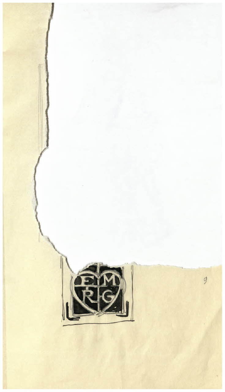 Frammento di composizione maggiore - EMRG (disegno) di Disertori, Benvenuto Maria (sec. XX)