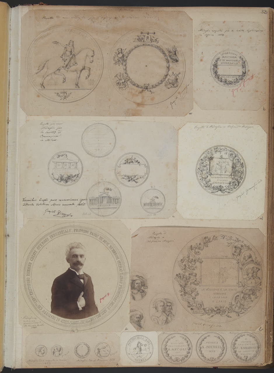 Medaglia (disegno) di Grazioli, Francesco (sec. XIX)