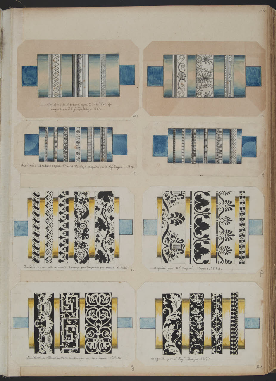 Bordure (disegno) di Grazioli, Francesco (sec. XIX)