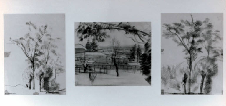 Disegni di paesaggio, Paesaggi (disegno) di Spaventa Filippi Leo (metà sec. XX)