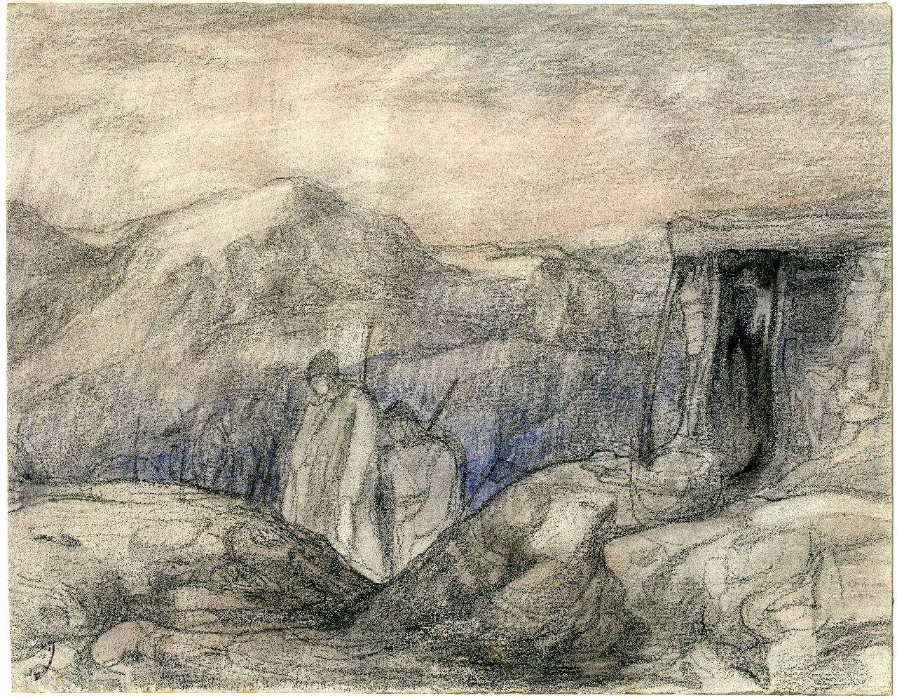 Due soldati (disegno) di Camona, Giuseppe (sec. XX)