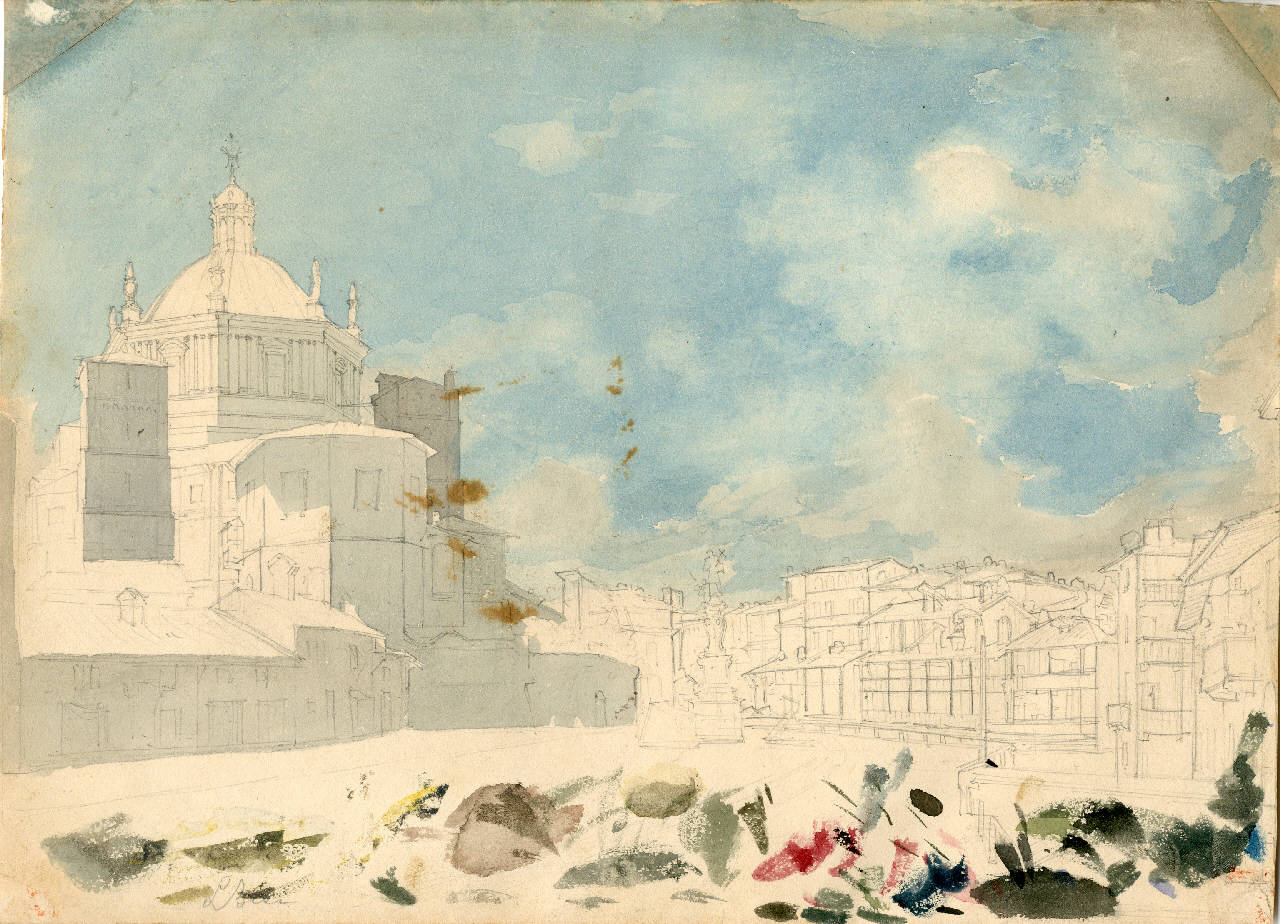 San Lorenzo da Piazza Vetra, San Lorenzo da Piazza Vetra (disegno) di Bisi, Luigi (sec. XIX)