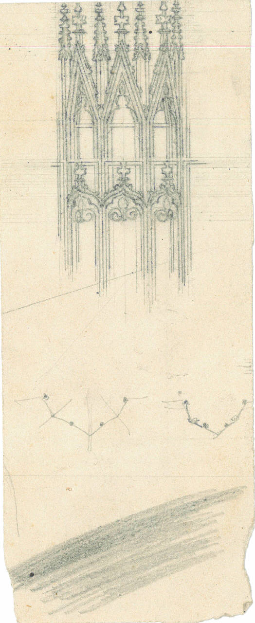 Studio del Duomo di Milano, Studio del Duomo di Milano (disegno) di Bisi, Luigi (sec. XIX)