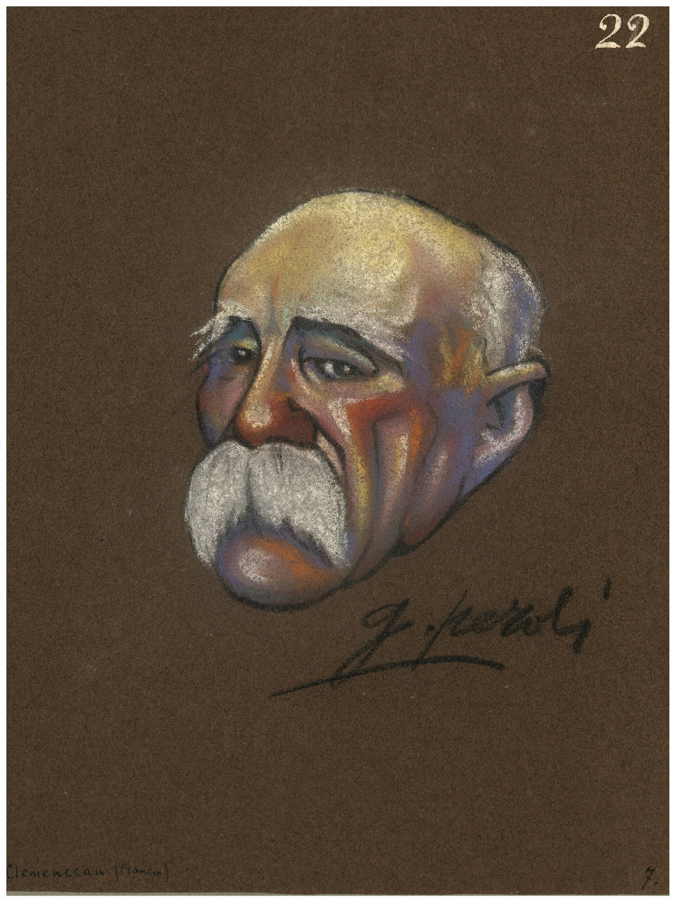 Clemenceau (disegno) di Peroli, Gino (sec. XX)