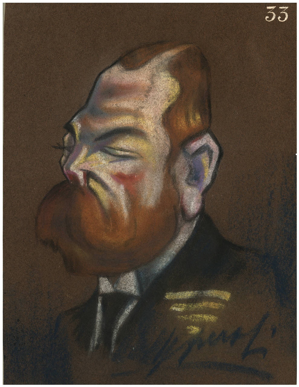 Il Re (disegno) di Peroli, Gino (sec. XX)