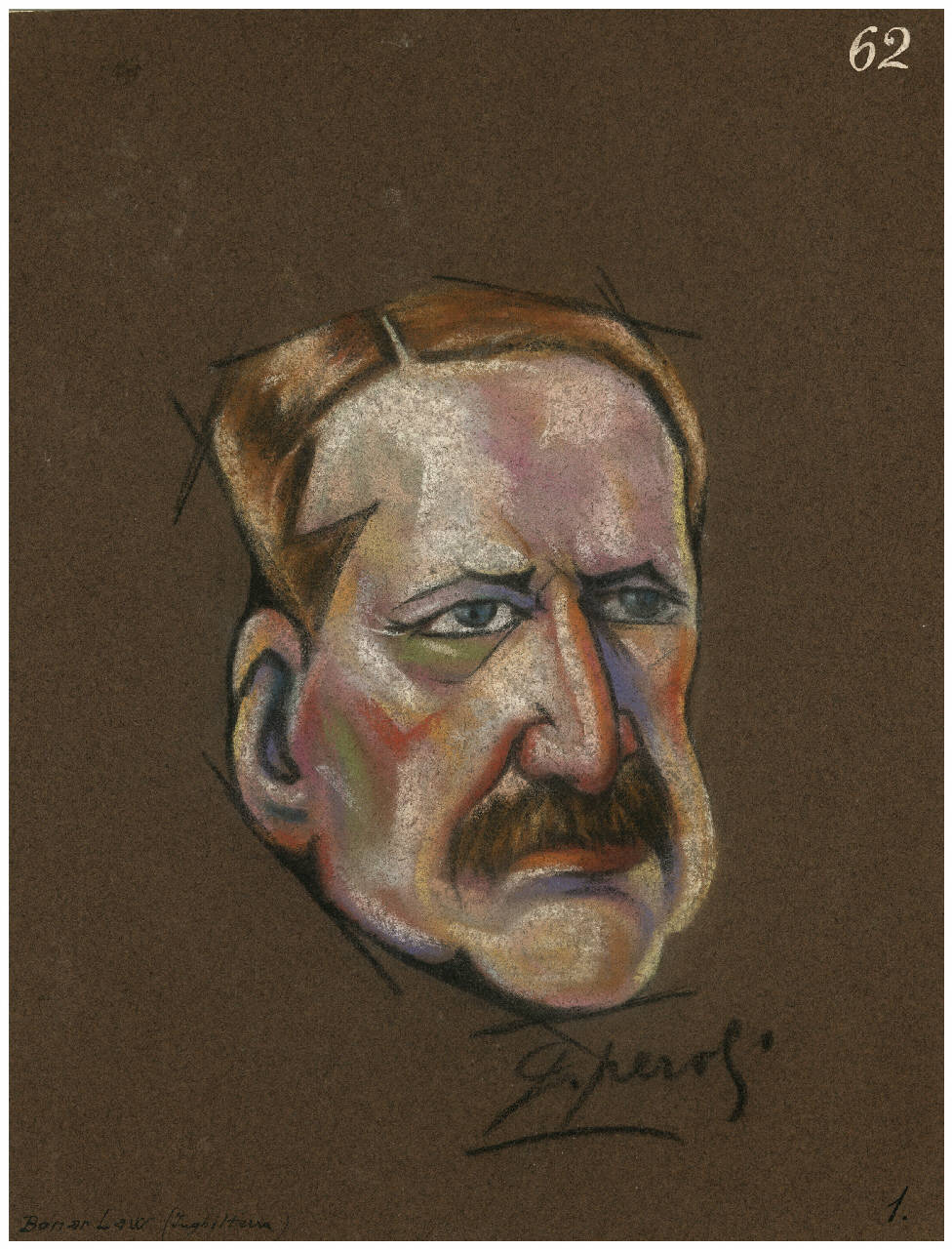 Bonar Law (disegno) di Peroli, Gino (sec. XX)