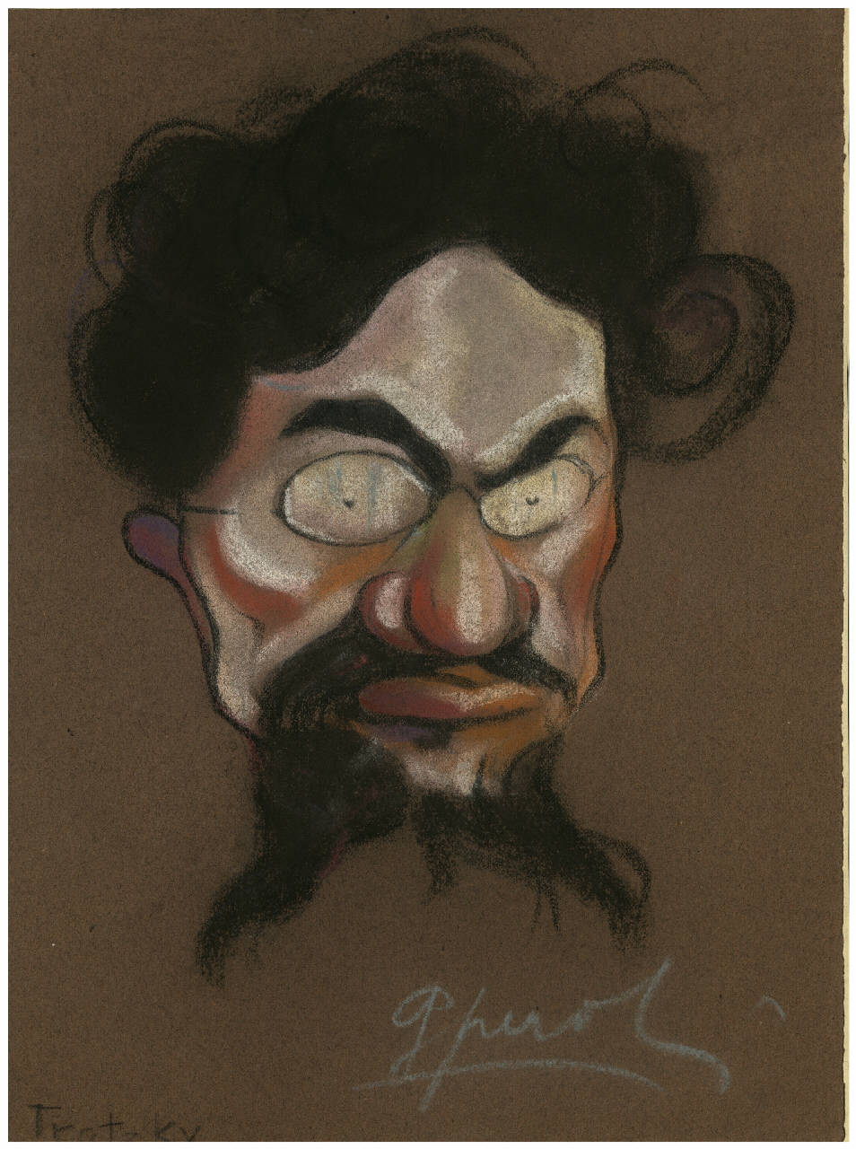 Trotzky (disegno) di Peroli, Gino (sec. XX)