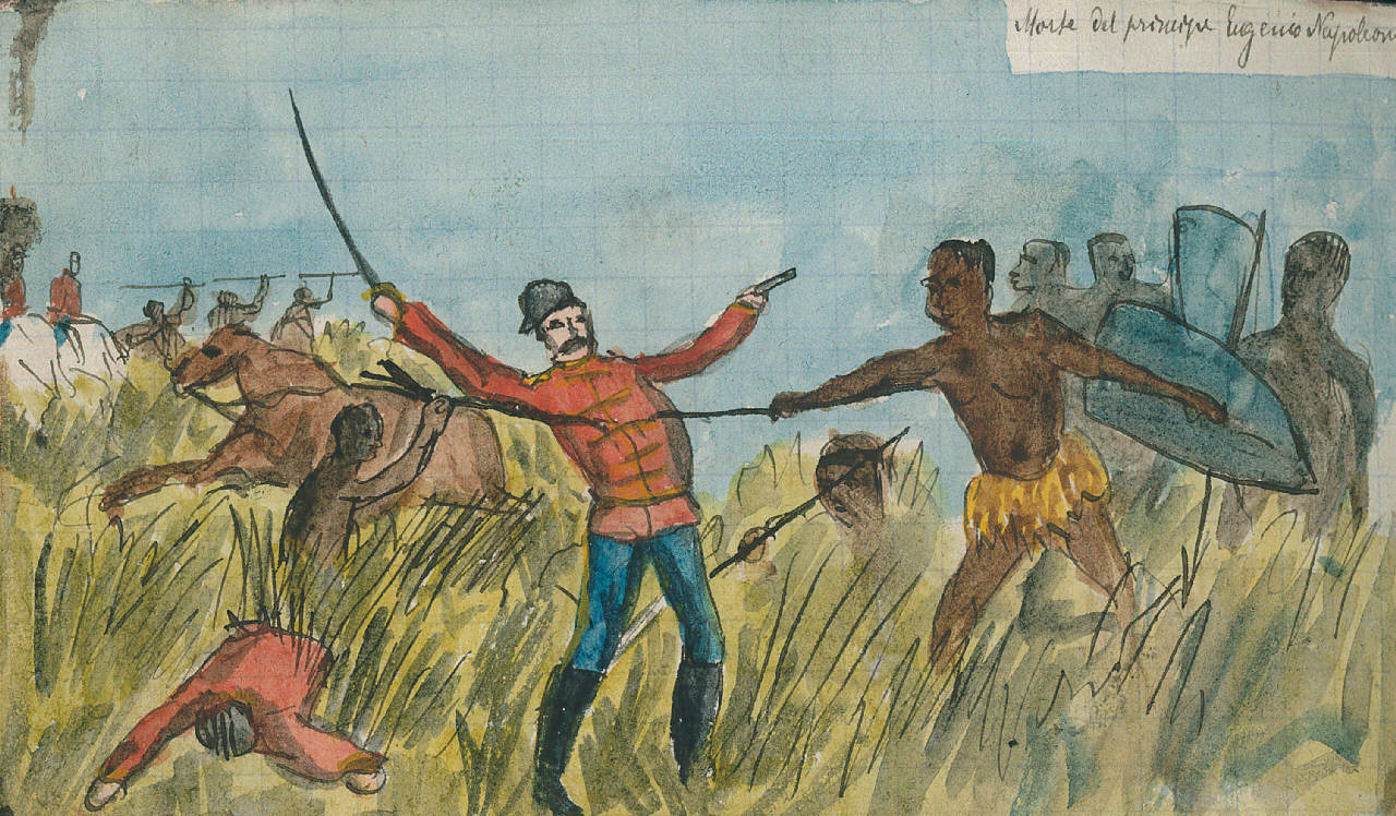 Morte del priore Eugenio Napoleone. (disegno) di Ghisi, Camillo (fine sec. XIX)